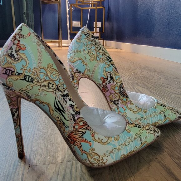 ALDO STESSY MULTI-COLOR PUMPS - NEW IN BOX - SIZE 5 - Picture 1 of 5
